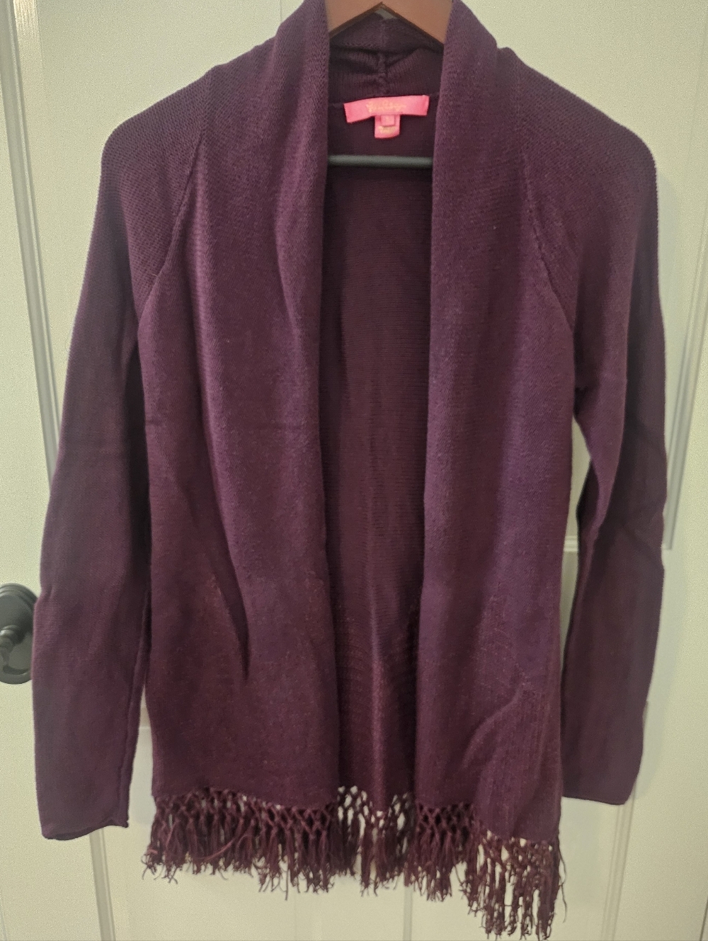Lilly Pulitzer Deep Plum Knit Cardigan